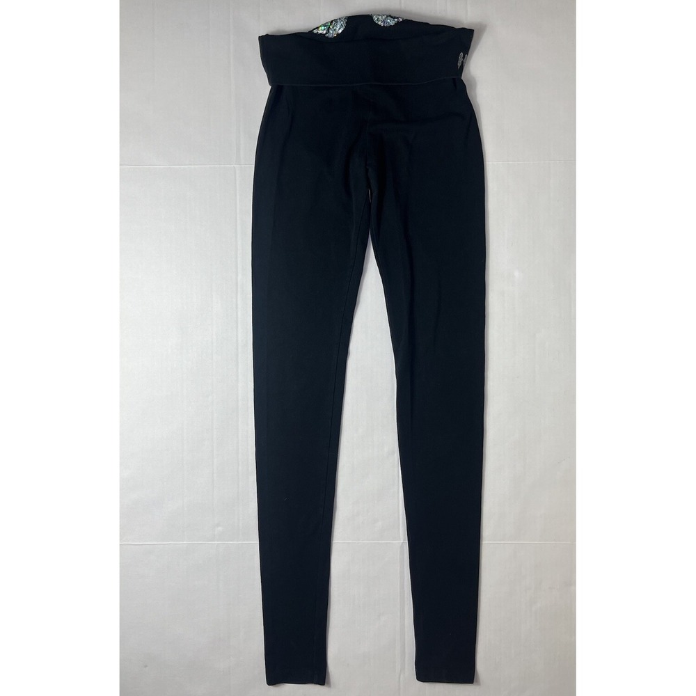 Victoria's Secret Leggings Black Bling Small‎ Pre-Owned